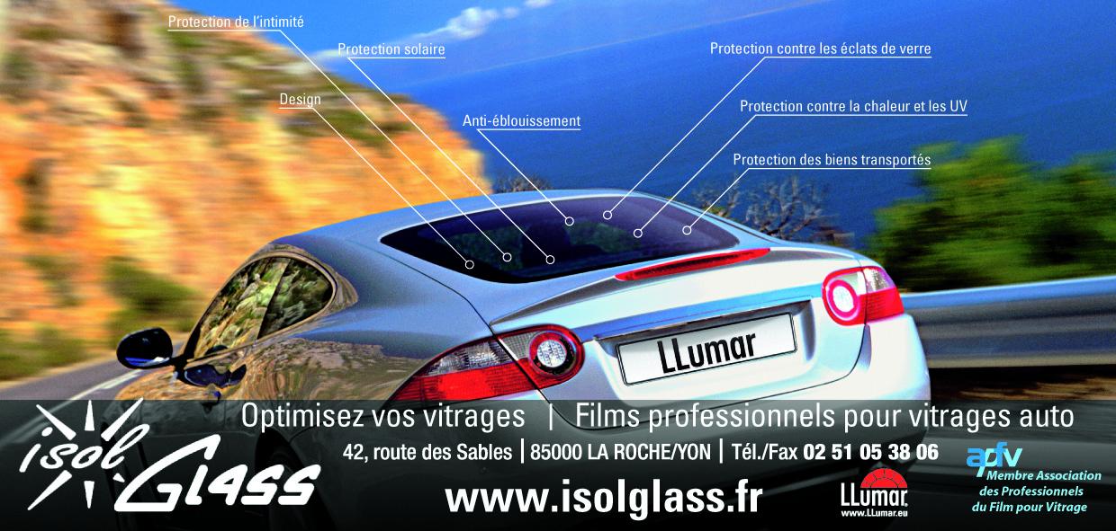Voiture film solaire  Film protection solaire automobile La roche